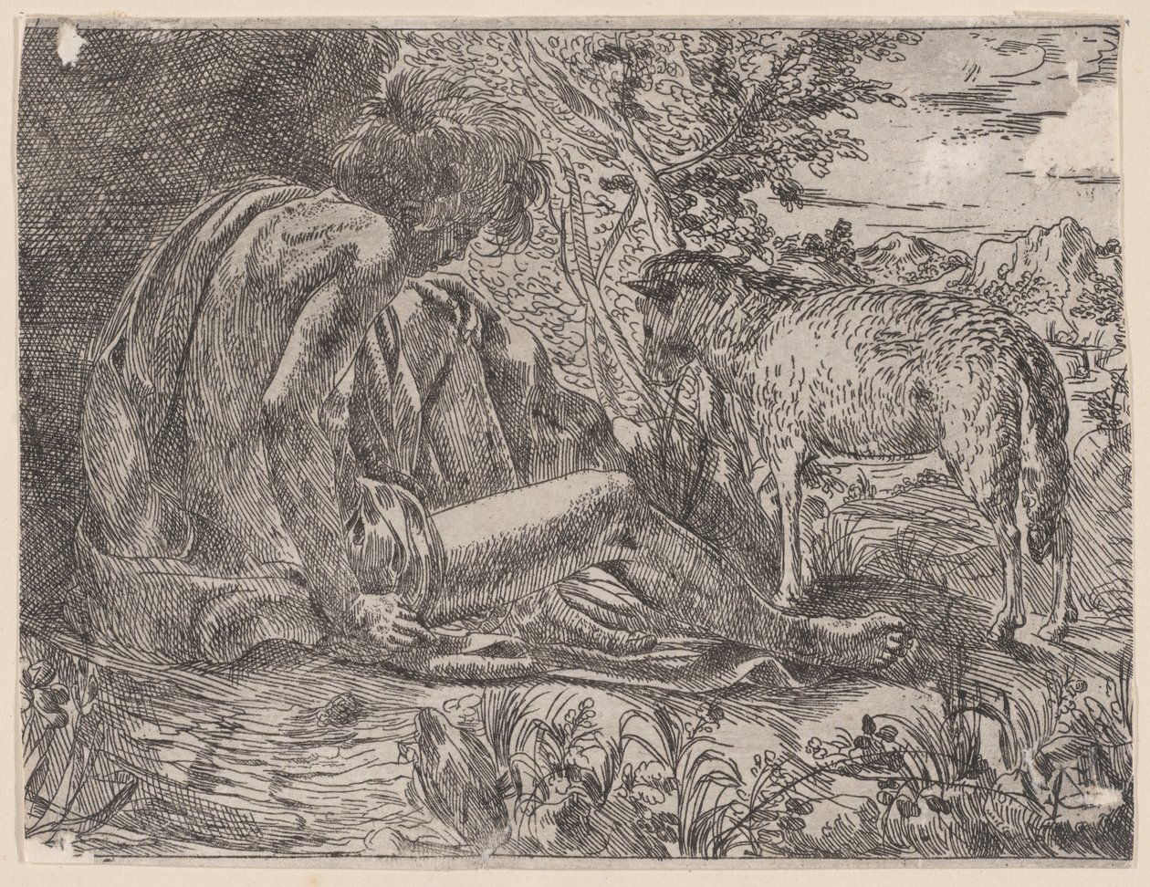 Keresztelő Szent János báránnyal, 1600-35. alkotó: Giovanni Battista Caracciolo