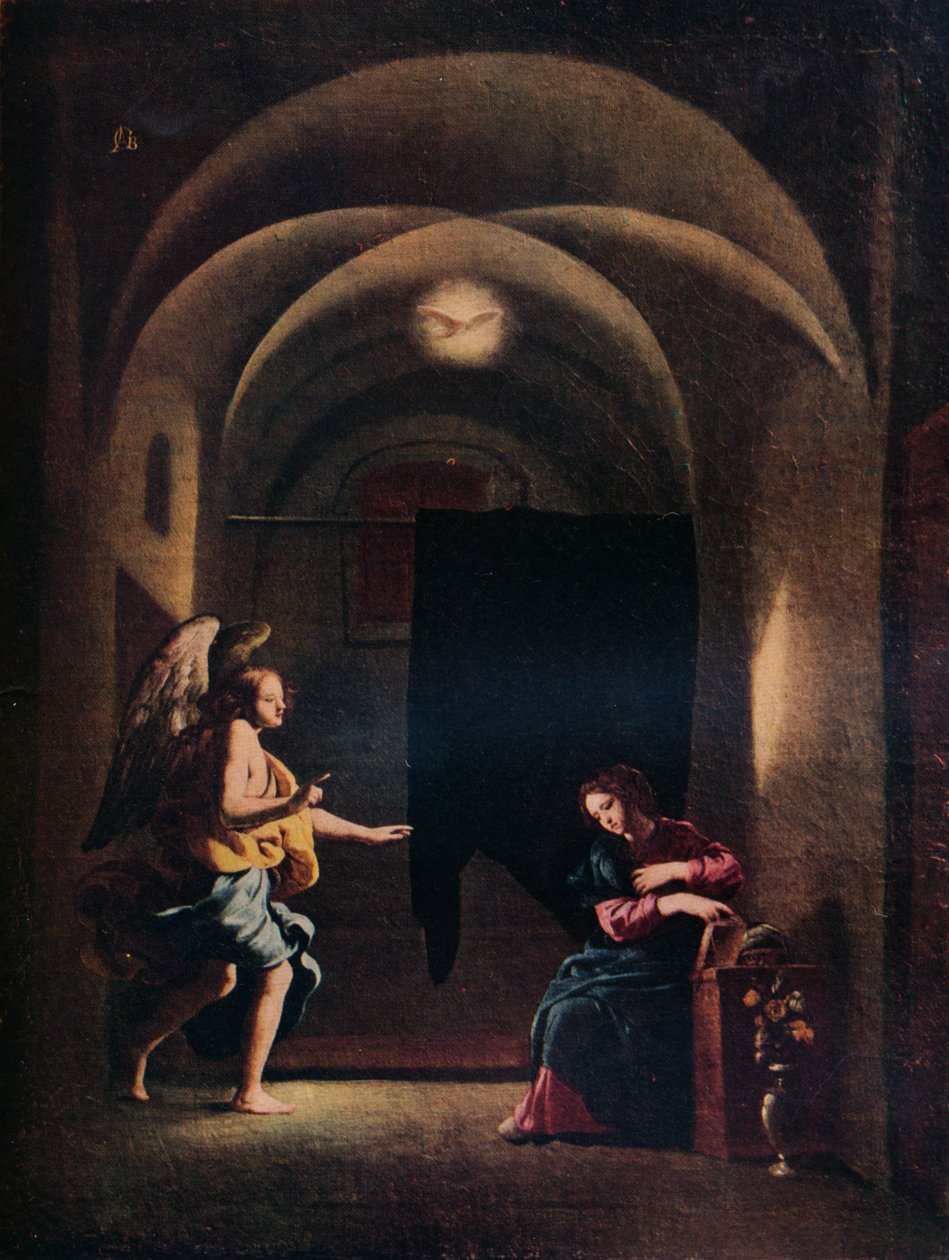 Az Angyali üdvözlet, c1625-1630, 1931 alkotó: Giovanni Battista Caracciolo