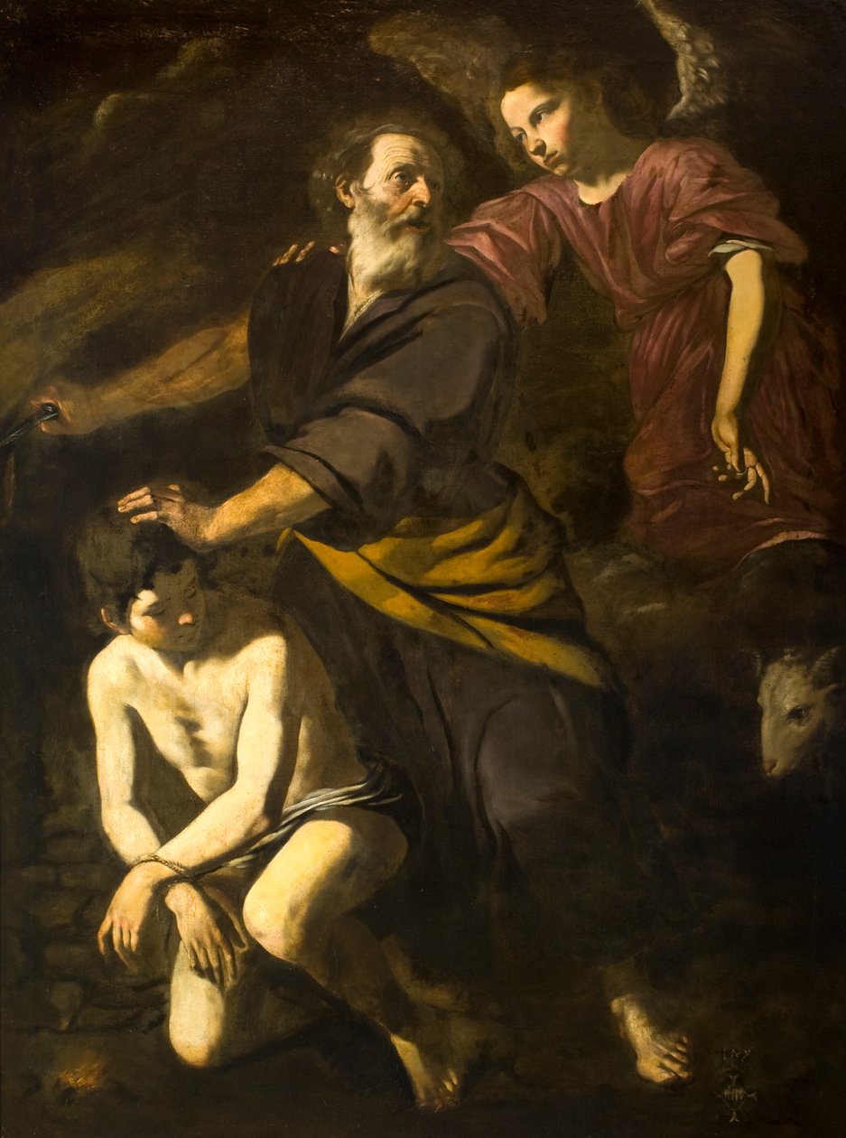 Izsák feláldozása alkotó: Giovanni Battista Caracciolo