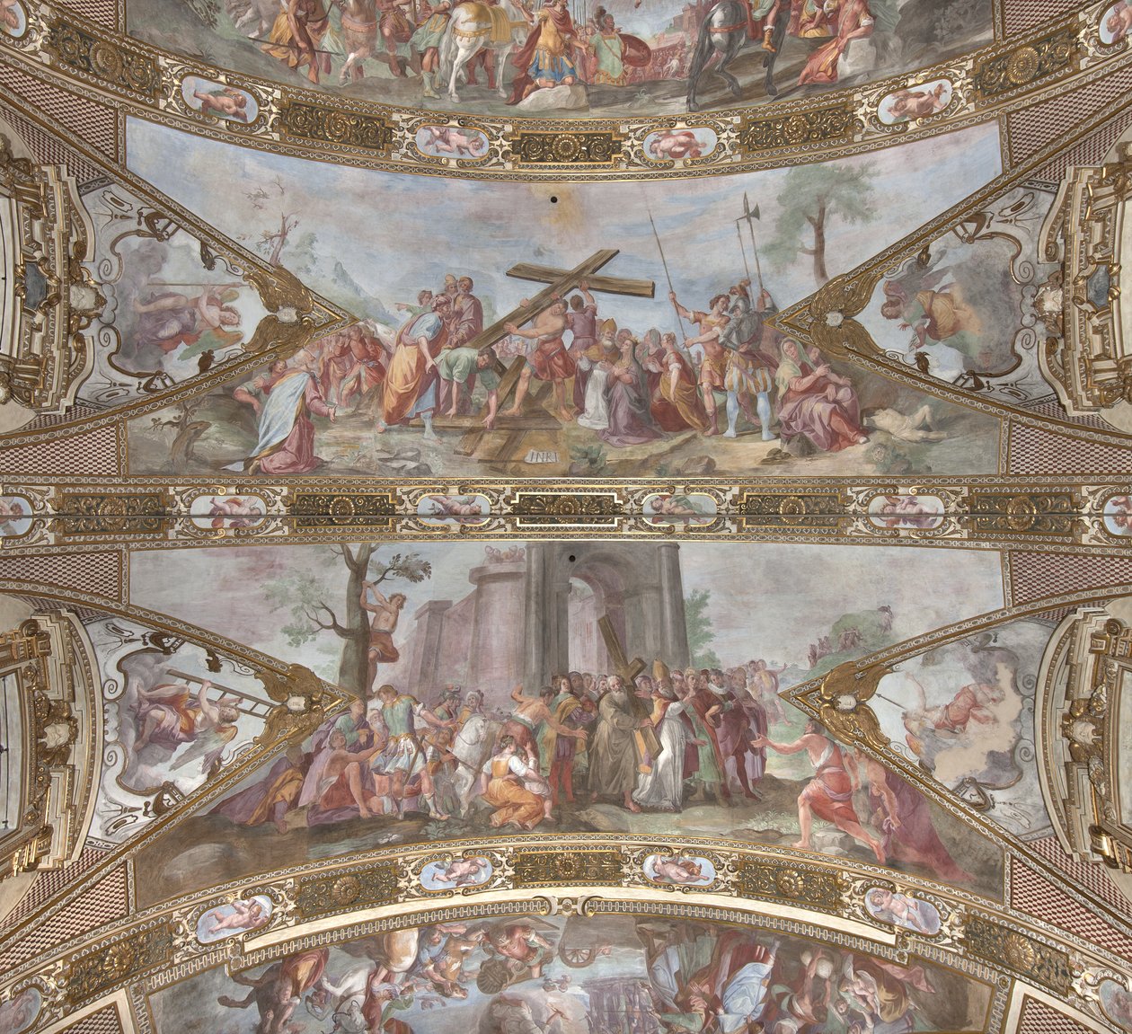 Szent Kereszt történetei, 1631-32 alkotó: Giovanni Battista Carlone