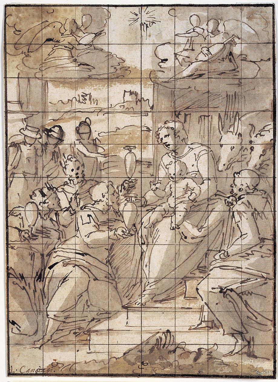 A királyok imádata alkotó: Giovanni Battista Castello