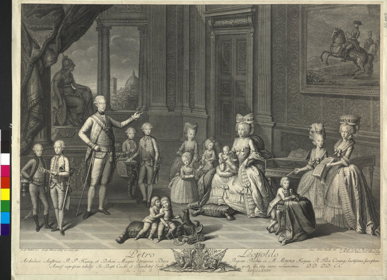 II. Leopold szent római császár alkotó: Giovanni Battista Cecchi