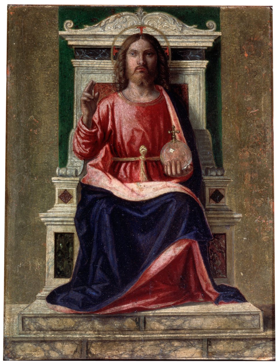 Krisztus trónoló, a világ Megváltója, c1505. alkotó: Giovanni Battista Cima da Conegliano