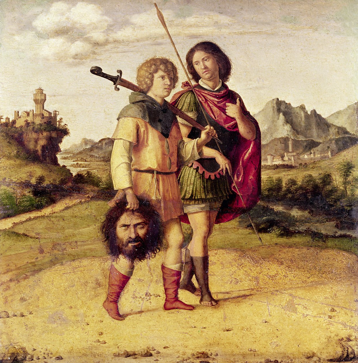 Dávid és Jonatán, 1505–1510 körül (olaj, fa) alkotó: Giovanni Battista Cima da Conegliano