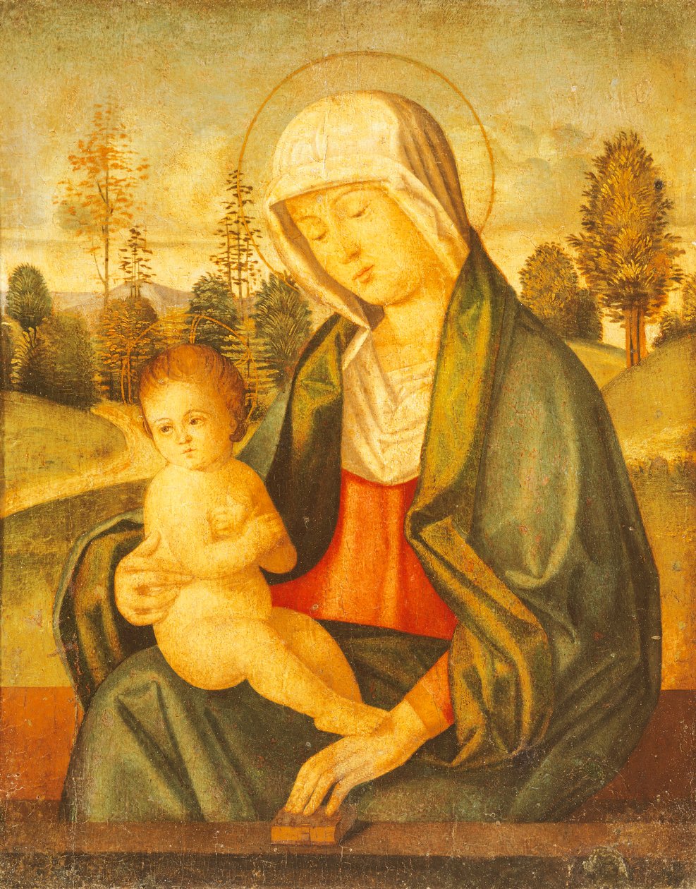 Madonna és gyermek (festmény) alkotó: Giovanni Battista Cima da Conegliano