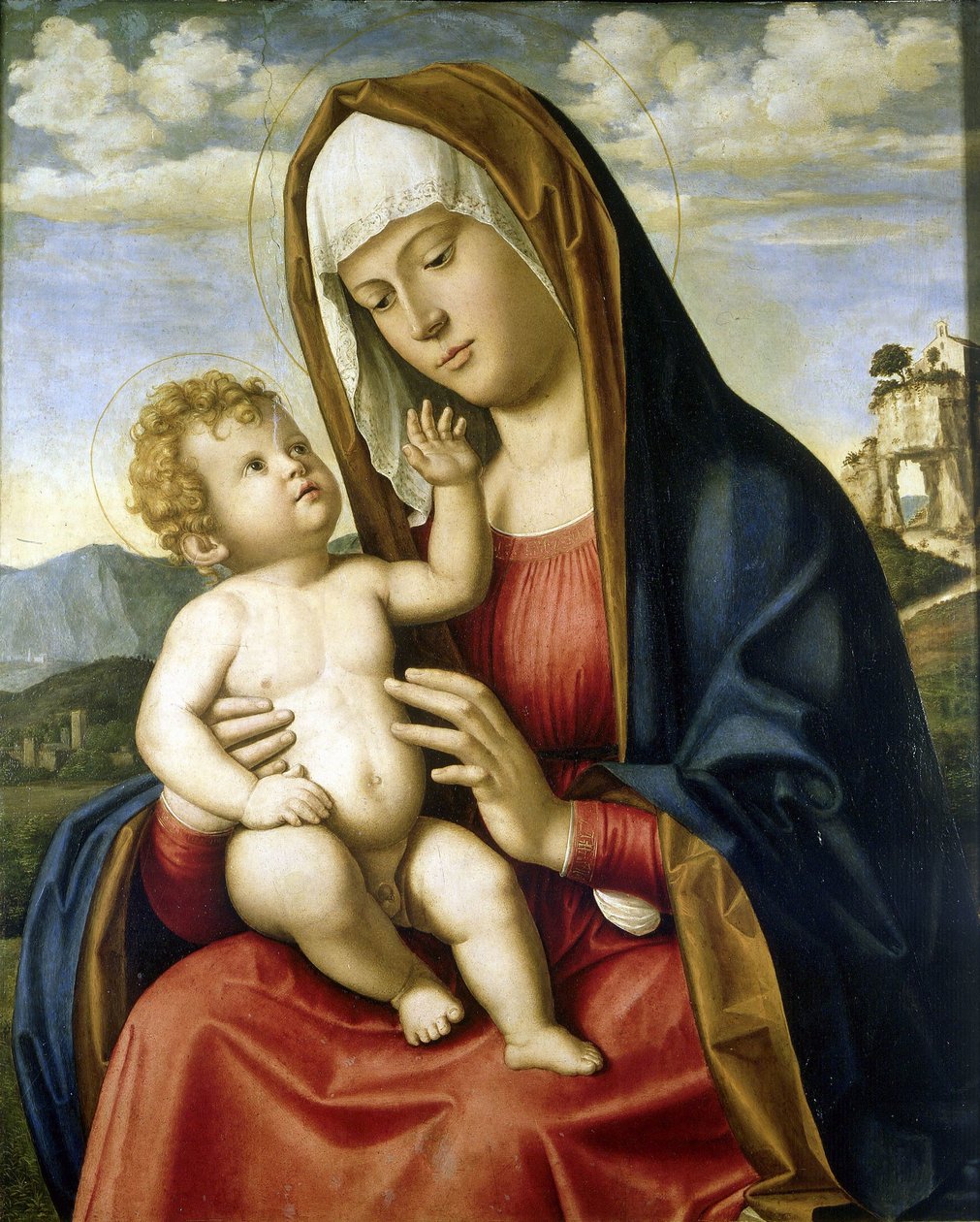 Madonna és gyermeke alkotó: Giovanni Battista Cima da Conegliano