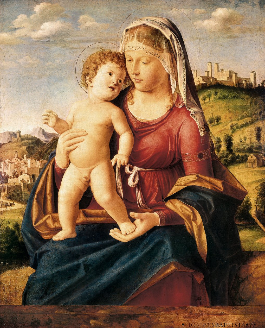 "Madonna és gyermeke" alkotó: Giovanni Battista Cima da Conegliano