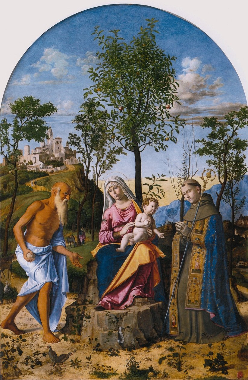 Madonna a narancsfáról alkotó: Giovanni Battista Cima da Conegliano