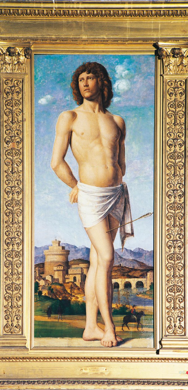 St Sebastian, 1502 körül (olaj, panel) alkotó: Giovanni Battista Cima da Conegliano