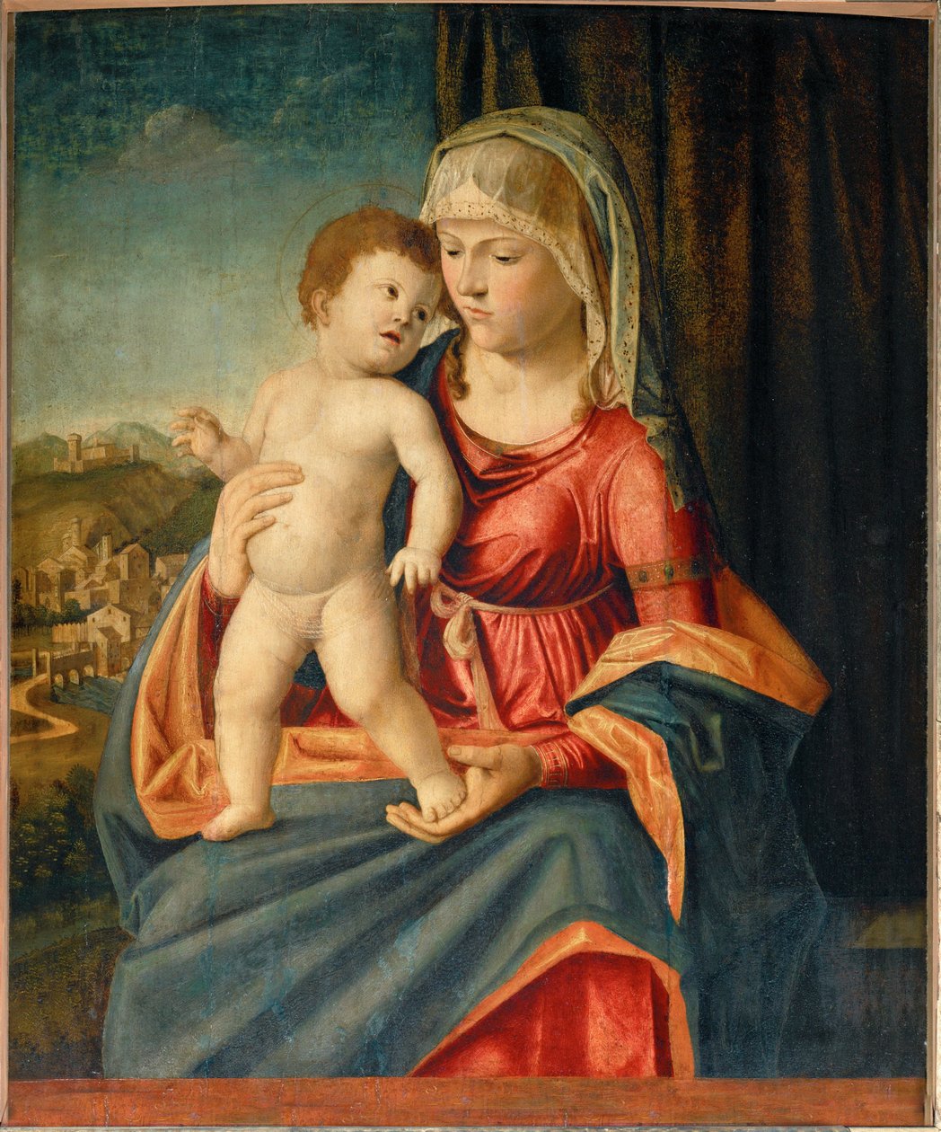 Szűz és gyermeke ... alkotó: Giovanni Battista Cima da Conegliano