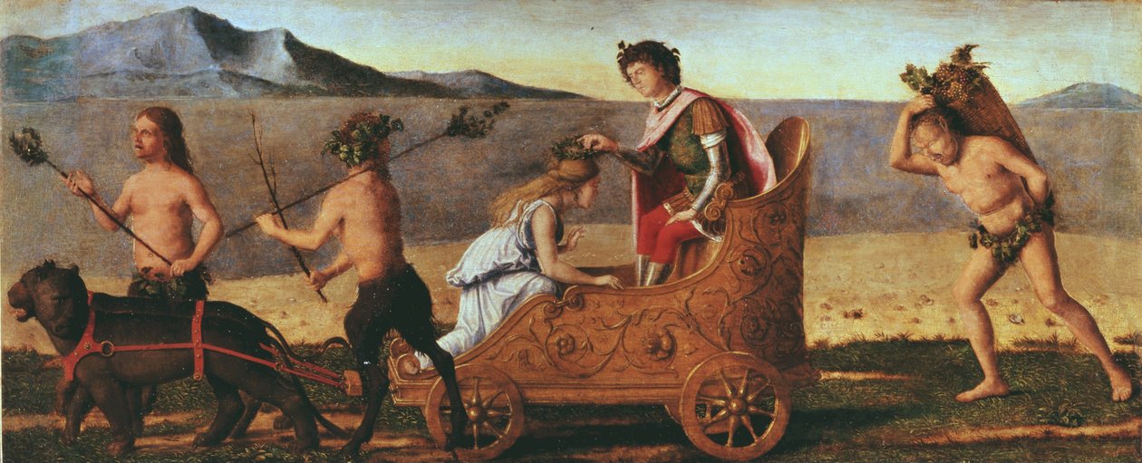 Bacchus és Ariadné esküvője alkotó: Giovanni Battista Cima da Conegliano