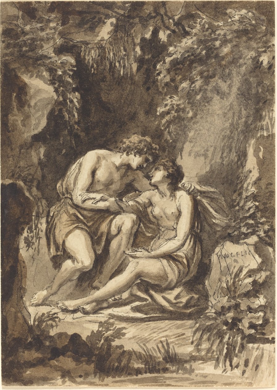 Angelica és Medoro alkotó: Giovanni Battista Cipriani