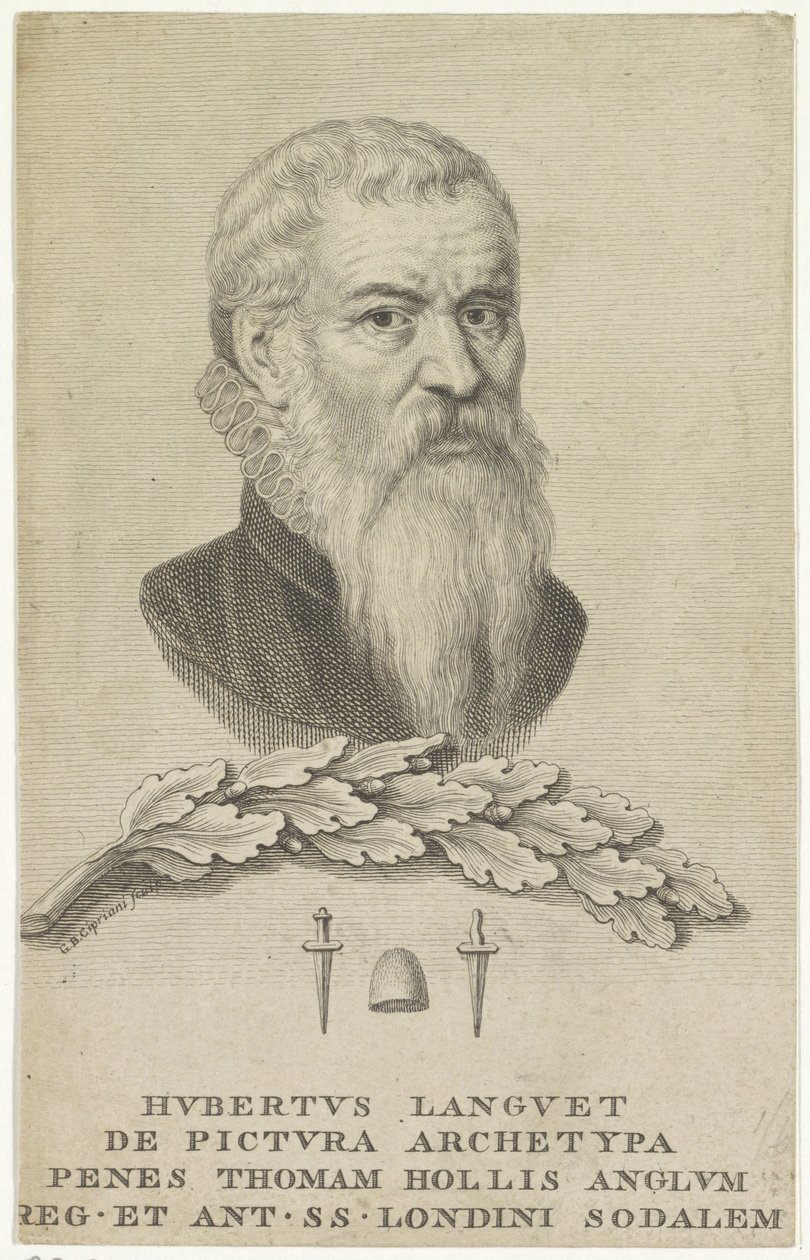 Hubert Languet diplomata portréja alkotó: Giovanni Battista Cipriani