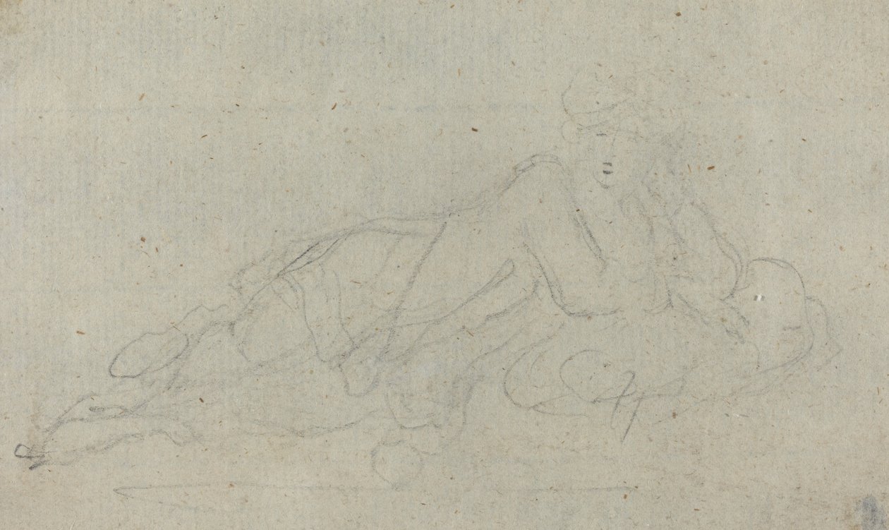 Fekvő nő [verso] alkotó: Giovanni Battista Cipriani