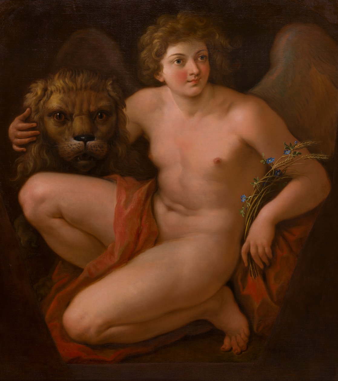 Az allegorikus festmények második párja: Béke és bőség, 1747-85 körül (olaj, vászon) alkotó: Giovanni Battista Cipriani