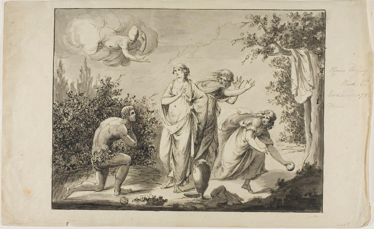 Ulysses és Nausicaa alkotó: Giovanni Battista Cipriani