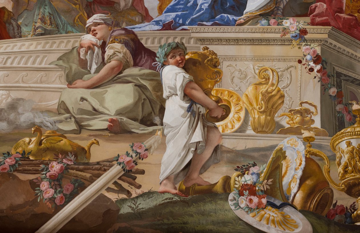 Iphigenia áldozata (Ifigenia istenek áldozata), részlet alkotó: Giovanni Battista Crosato