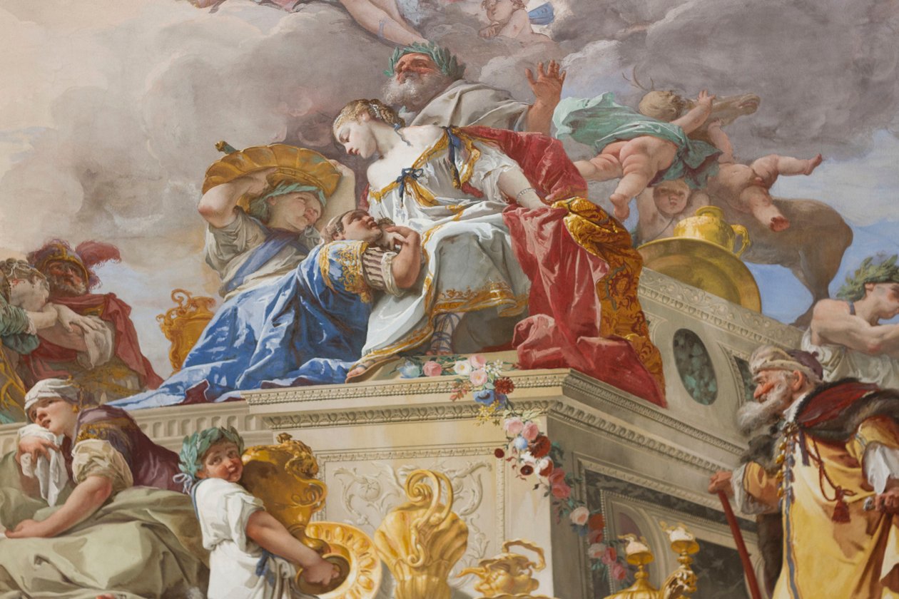 Iphigenia feláldozása (Sacrificio di Ifigenia), részlet alkotó: Giovanni Battista Crosato