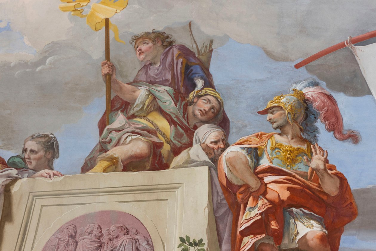 Iphigenia feláldozása (Sacrificio di Ifigenia), részlet alkotó: Giovanni Battista Crosato
