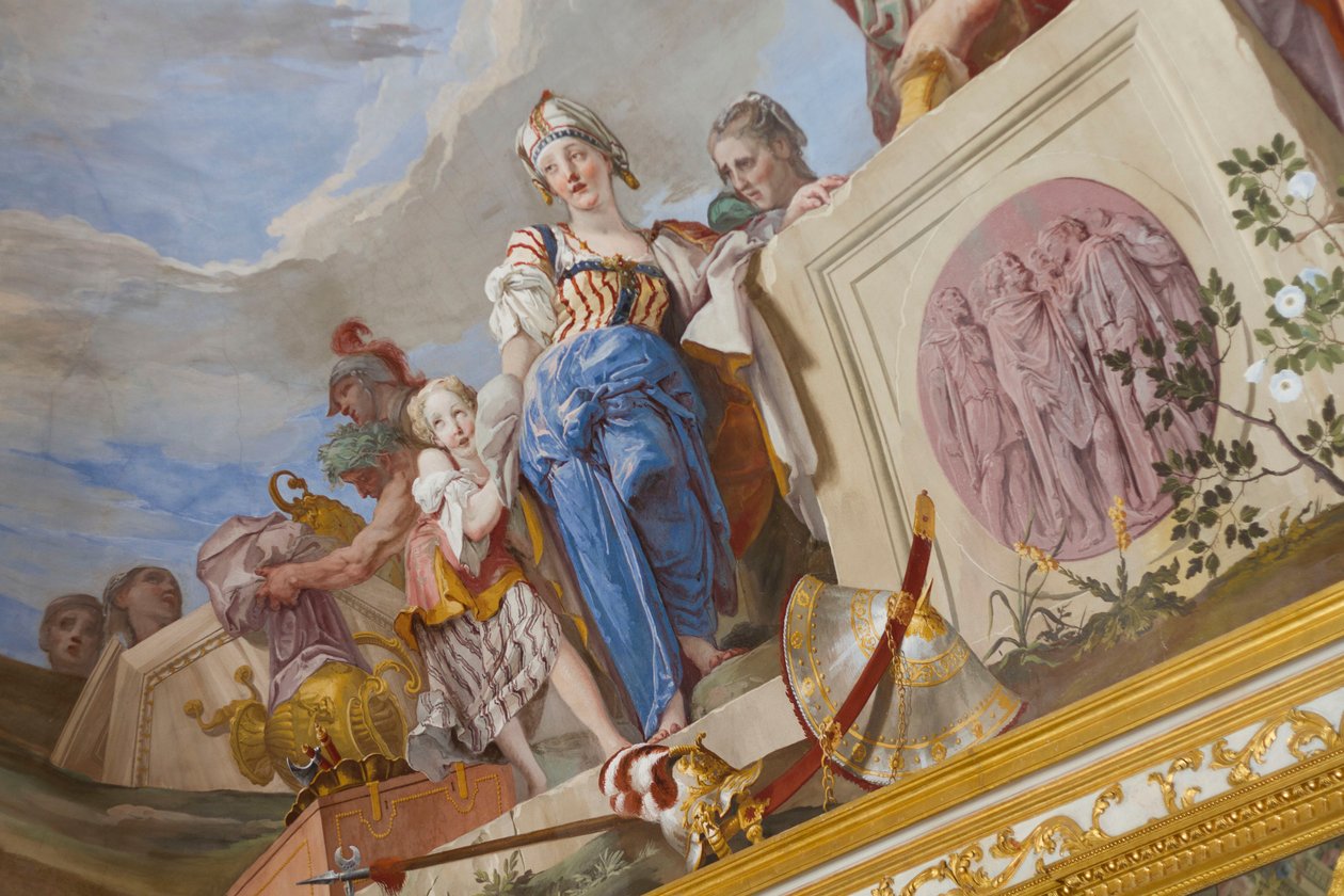 Iphigenia feláldozása (Sacrificio di Ifigenia), részlet alkotó: Giovanni Battista Crosato