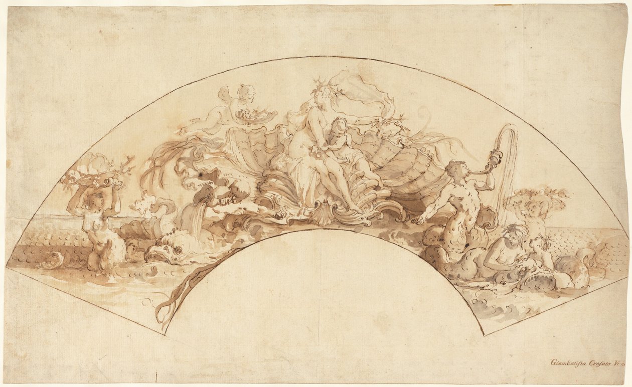 Amfitrit diadala alkotó: Giovanni Battista Crosato