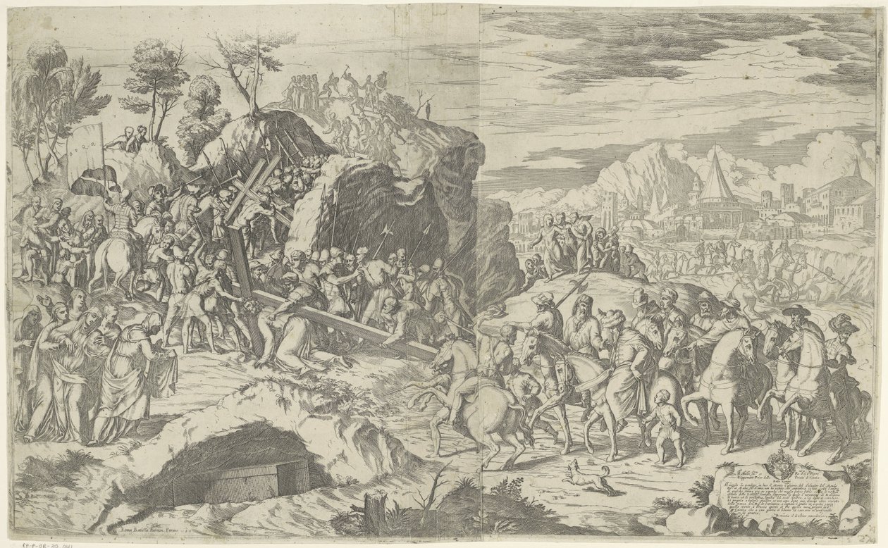 Krisztus összeesik a kereszt súlya alatt alkotó: Giovanni Battista Fontana