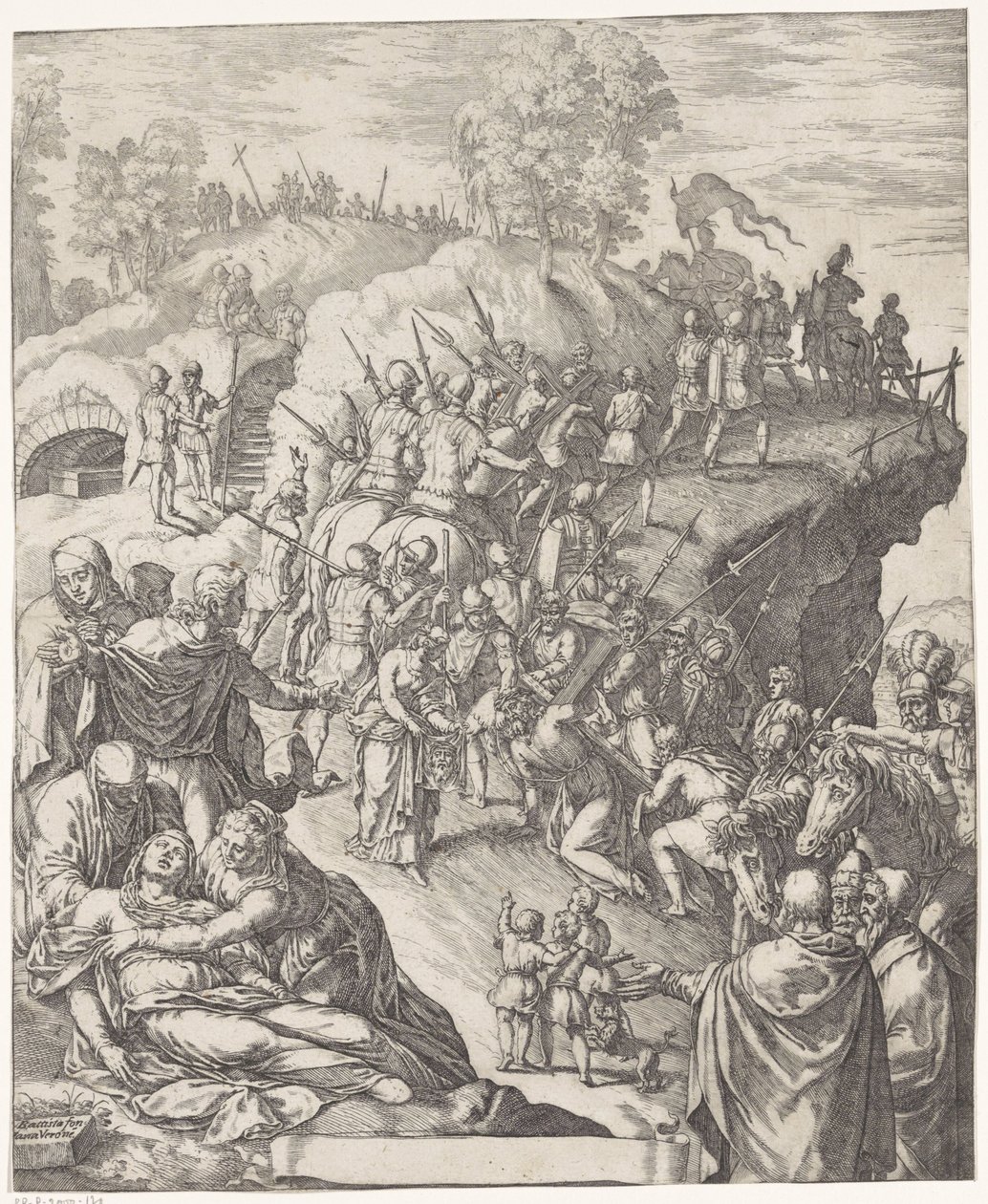 A kereszthordozás alkotó: Giovanni Battista Fontana