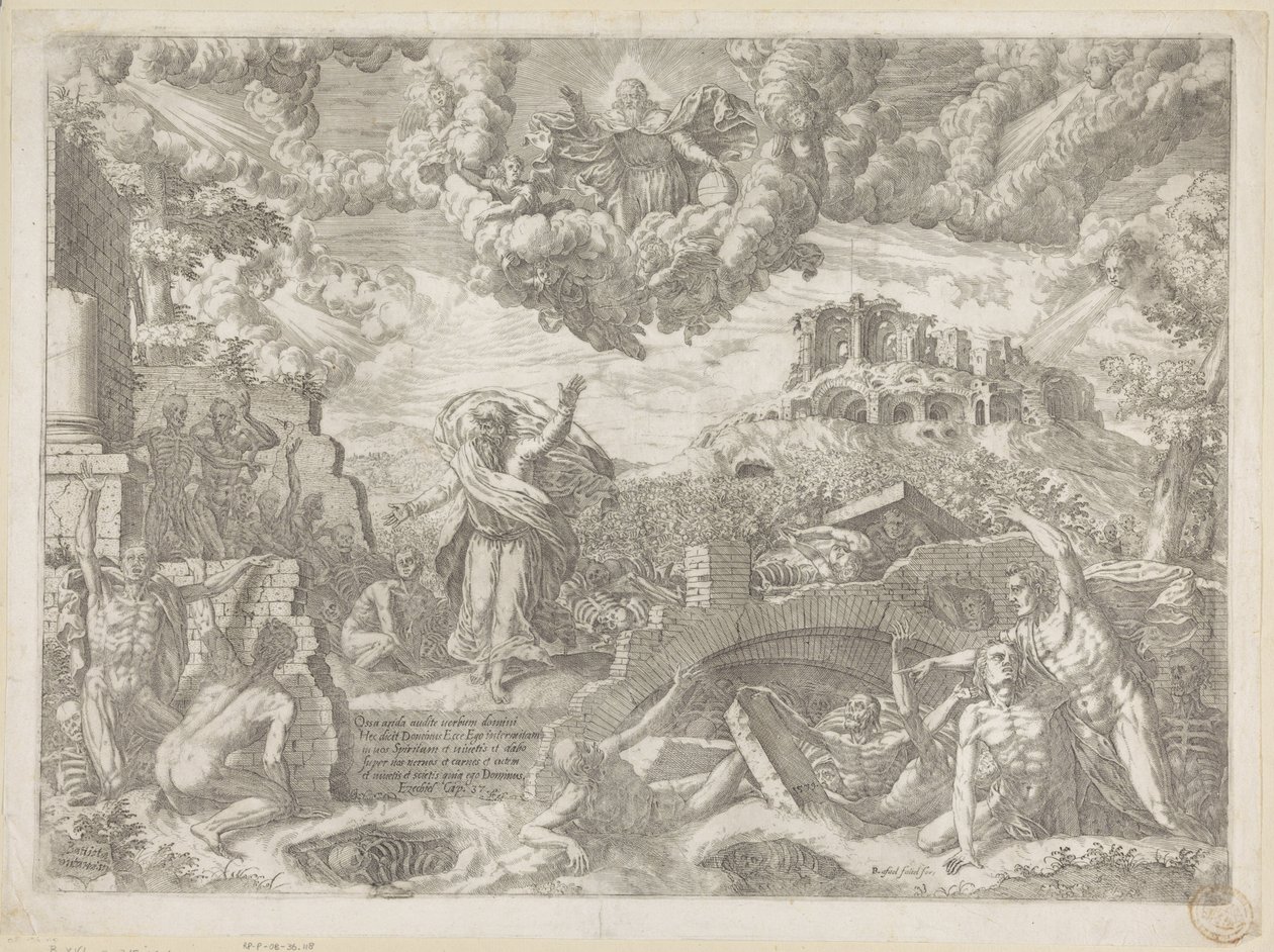 Ezékiel látomása alkotó: Giovanni Battista Fontana