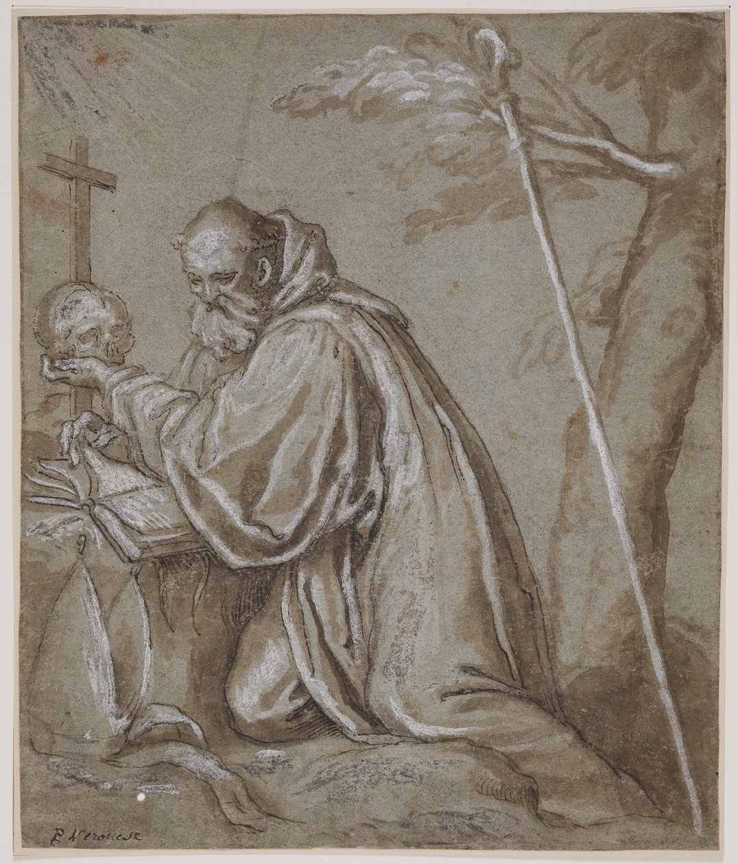 Szent Bernát a bűnbánatban alkotó: Giovanni Battista Fontana