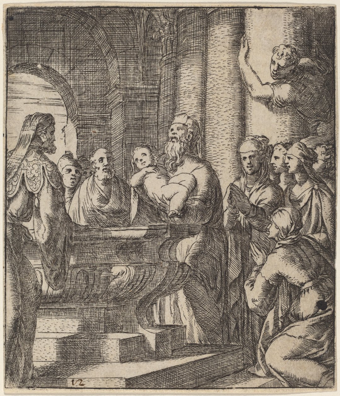 Krisztus keresztsége alkotó: Giovanni Battista Fontana