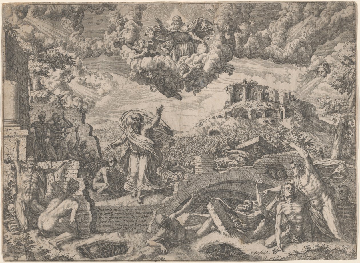 Ezékiel látomása alkotó: Giovanni Battista Fontana