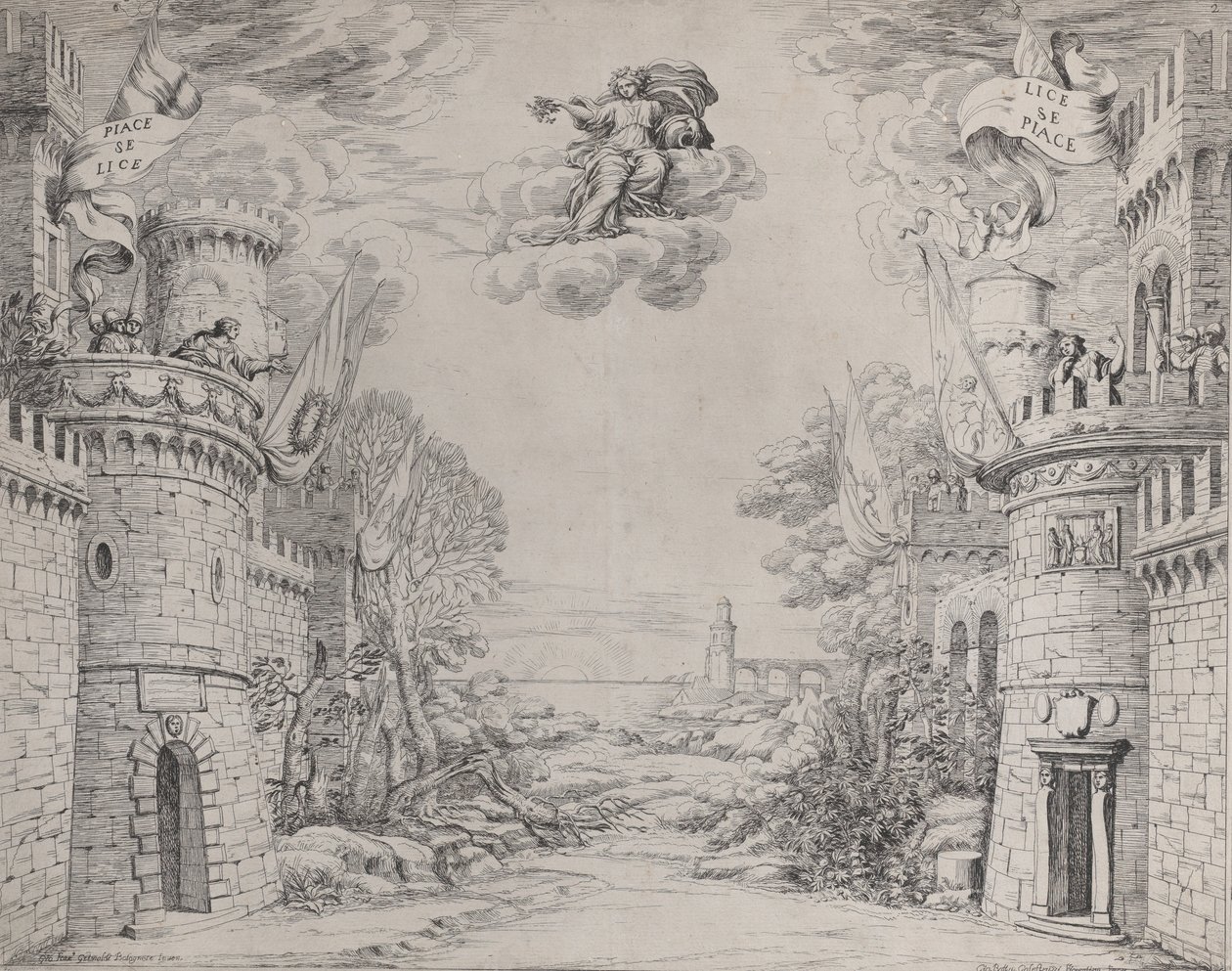 Jelenet a Triompho della Pieta című filmből, 1640-69. alkotó: Giovanni Battista Galestruzzi