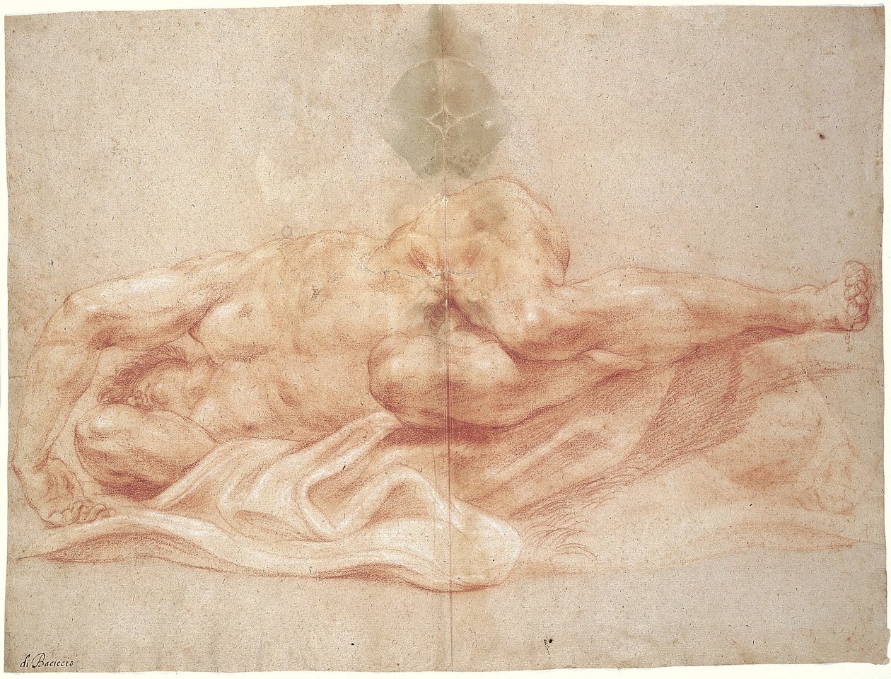 Férfi meztelen alkotó: Giovanni Battista Gaulli