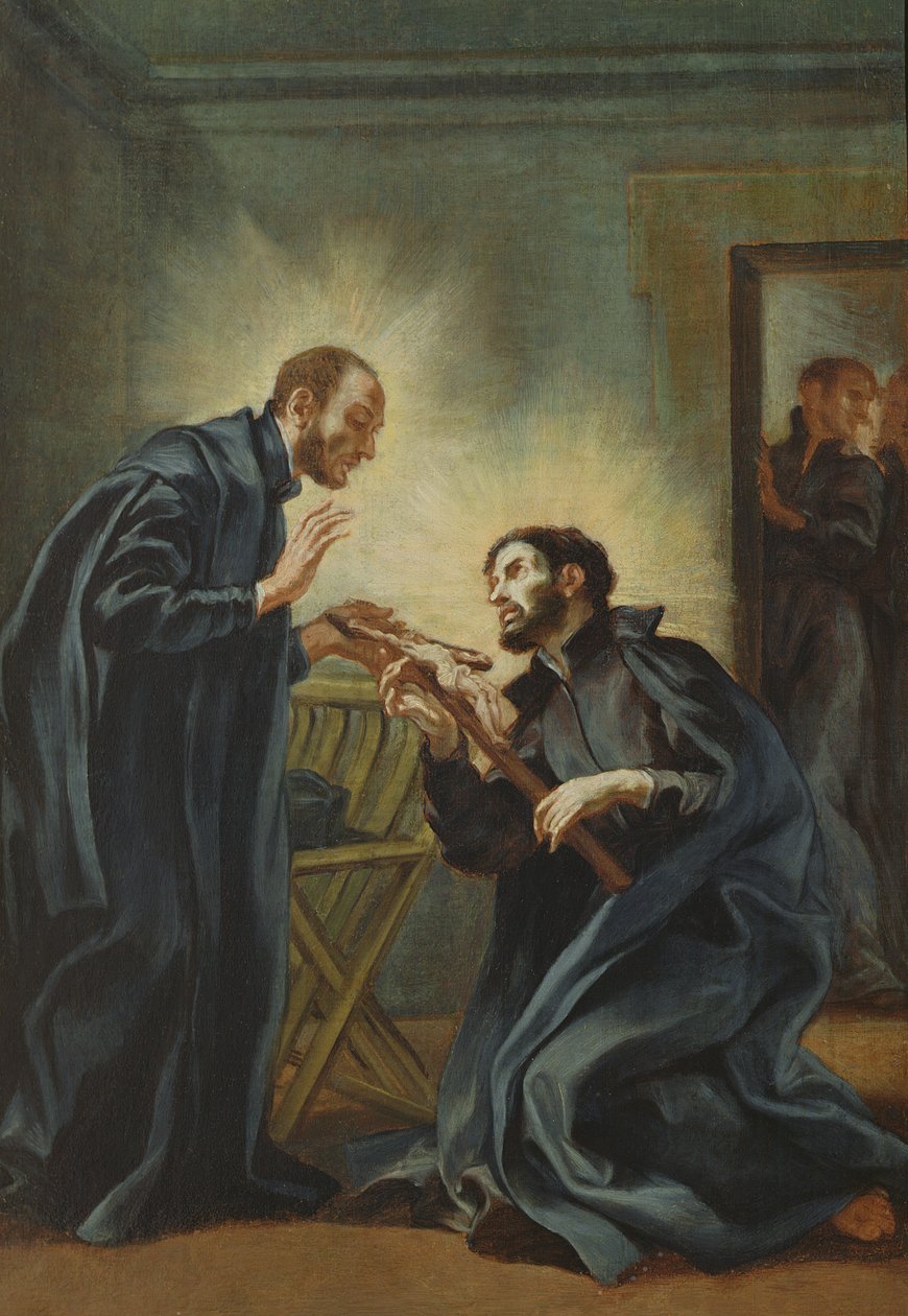 Loyolai Szent Ignác Xavéri Szent Ferencet küldi Indiába alkotó: Giovanni Battista Gaulli