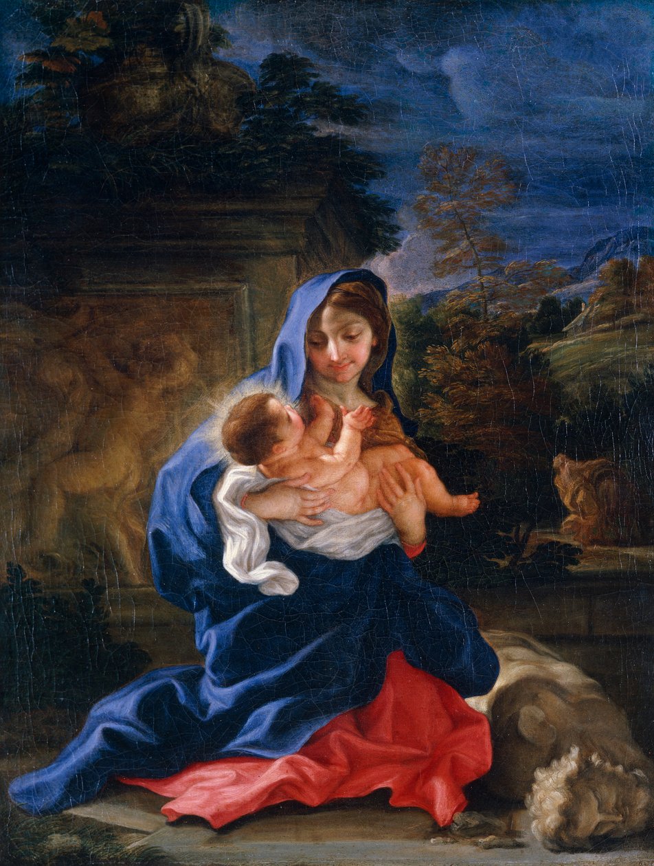 „A többi az Egyiptomba tartó járaton”, 1659-1709 alkotó: Giovanni Battista Gaulli Baciccio