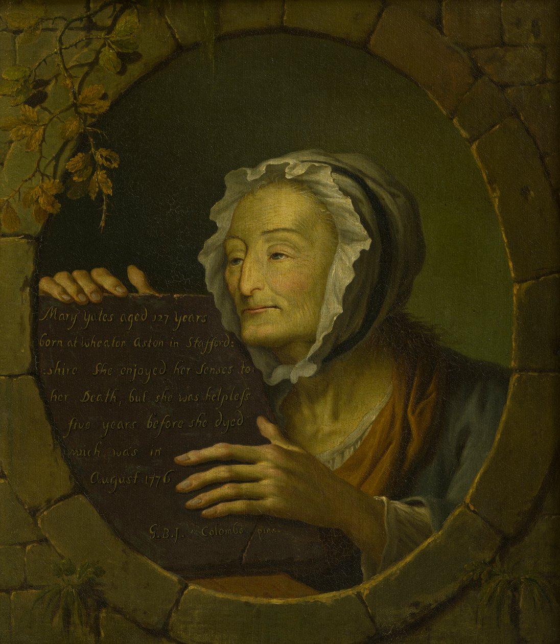 Mary Yates (1649-1776) portréja (olaj, vászon) alkotó: Giovanni Battista Innocenzo Colombo