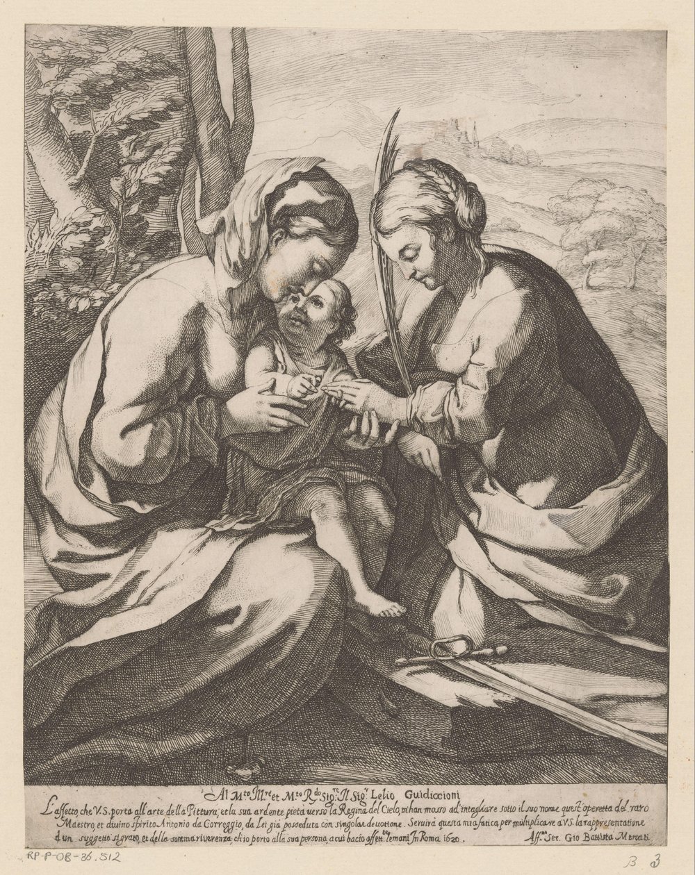 Szent Katalin misztikus házassága alkotó: Giovanni Battista Mercati
