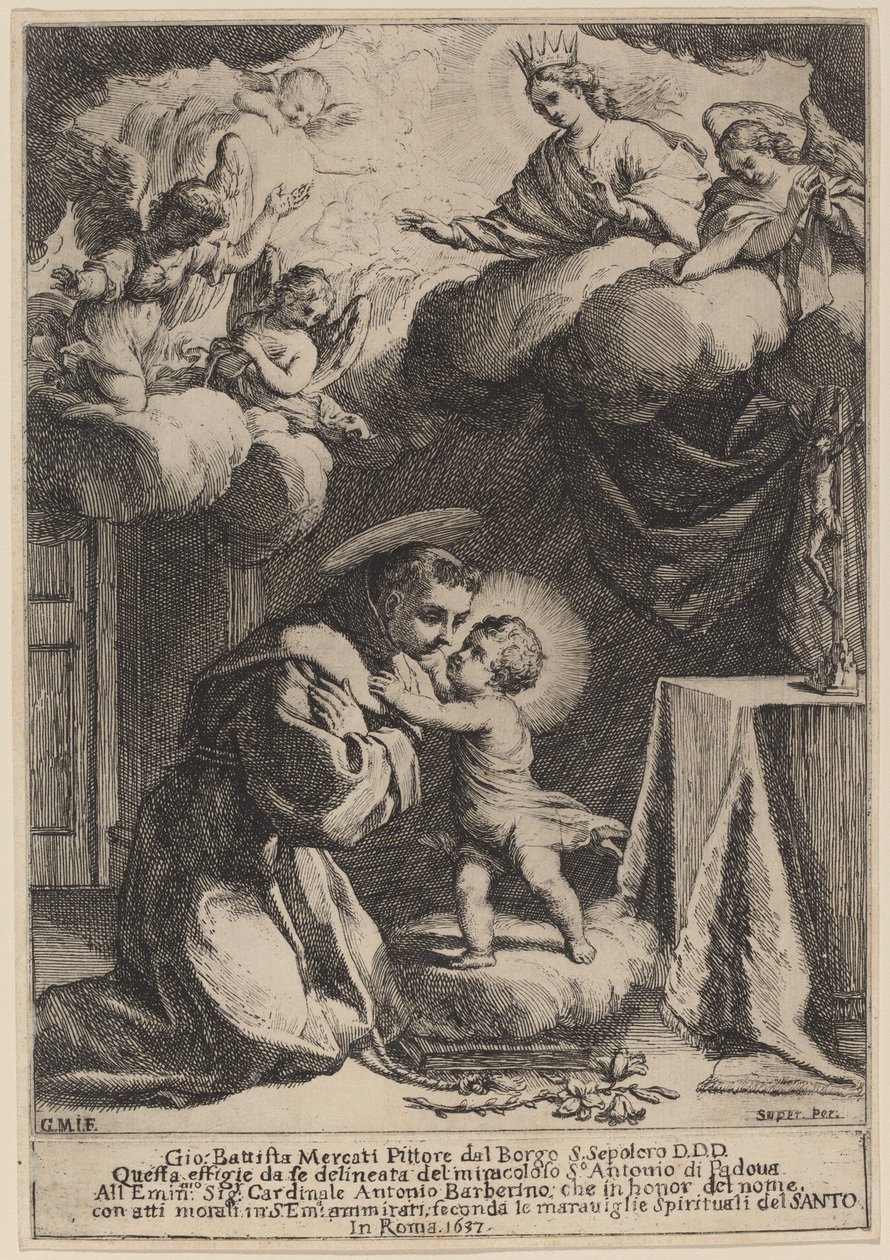 Páduai Szent Antal alkotó: Giovanni Battista Mercati