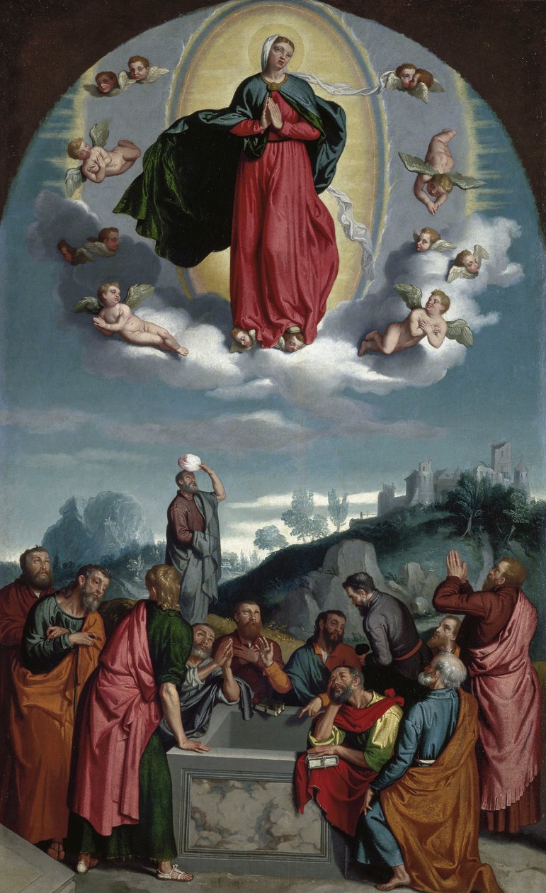 Szűz mennybemenetele alkotó: Giovanni Battista Moroni
