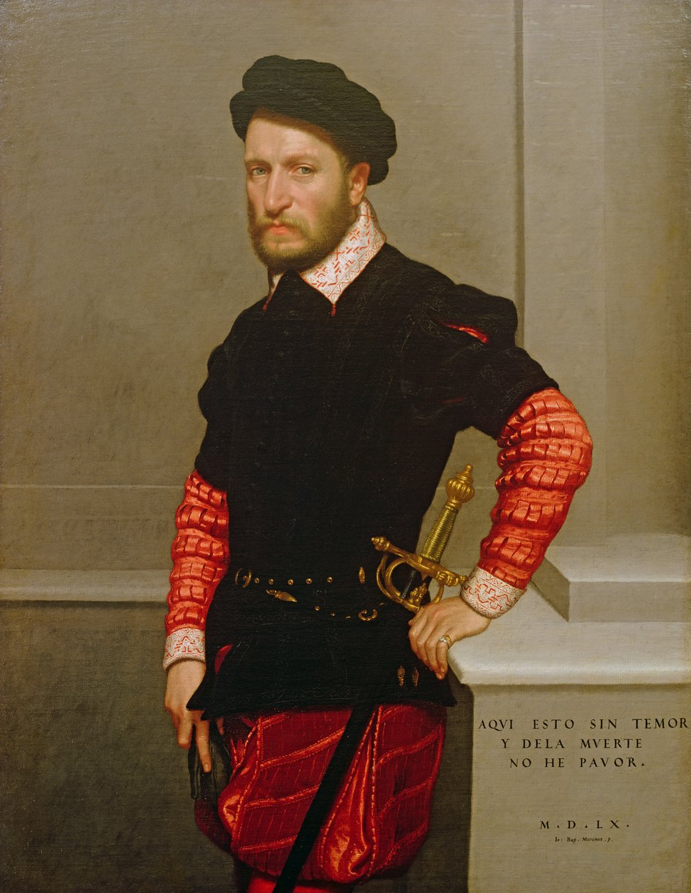 Don Gabriel de la Cueva, Albuquerque hercegének (1525-71) portréja 1560 alkotó: Giovanni Battista Moroni