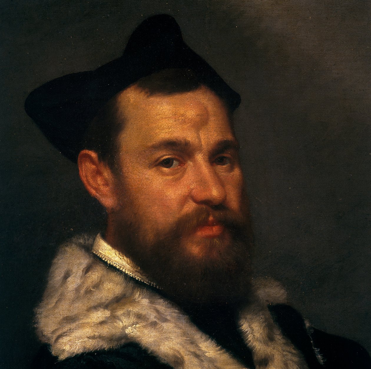 Egy bíró portréja, részlet alkotó: Giovanni Battista Moroni