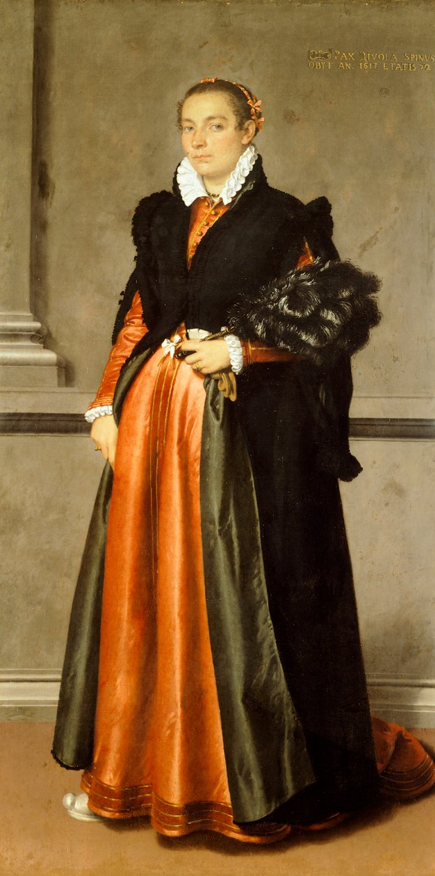 Pace Rivola Spini nemesnő portréja alkotó: Giovanni Battista Moroni