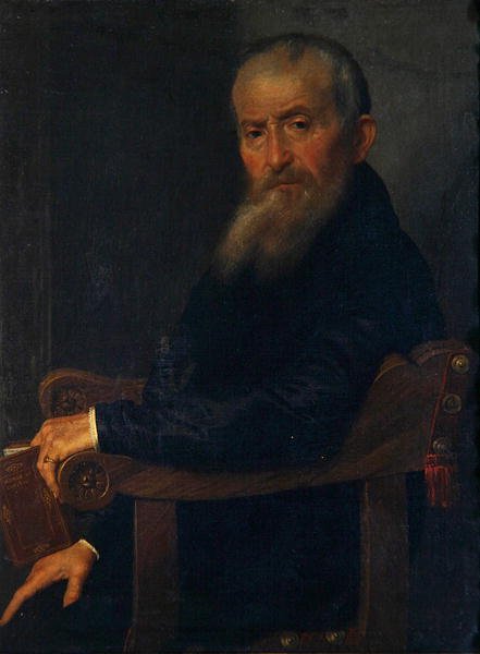 Giovanni Antonio Pantera költő portréja, 1571-72 körül (olaj, vászon) alkotó: Giovanni Battista Moroni