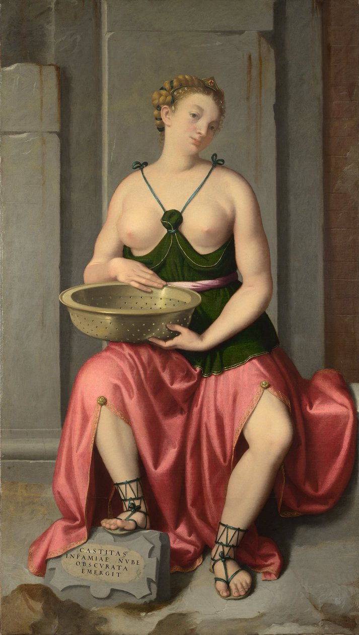 A Vestal Virgin Tuccia, 1555 körül alkotó: Giovanni Battista Moroni