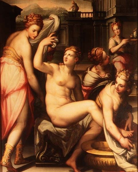 Bathsheba fürdés alkotó: Giovanni Battista Naldini
