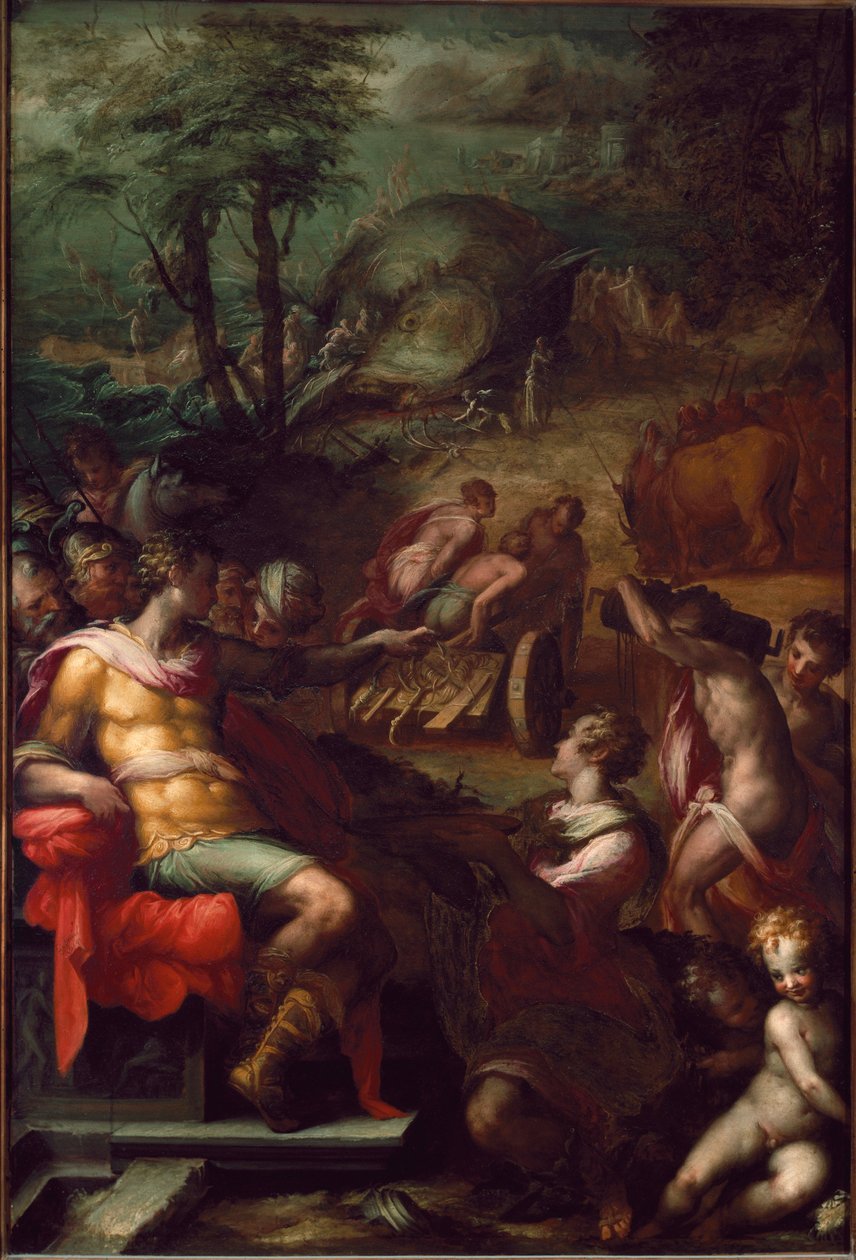 Borostyánszürke rekolt (Festmény alkotó: Giovanni Battista Naldini