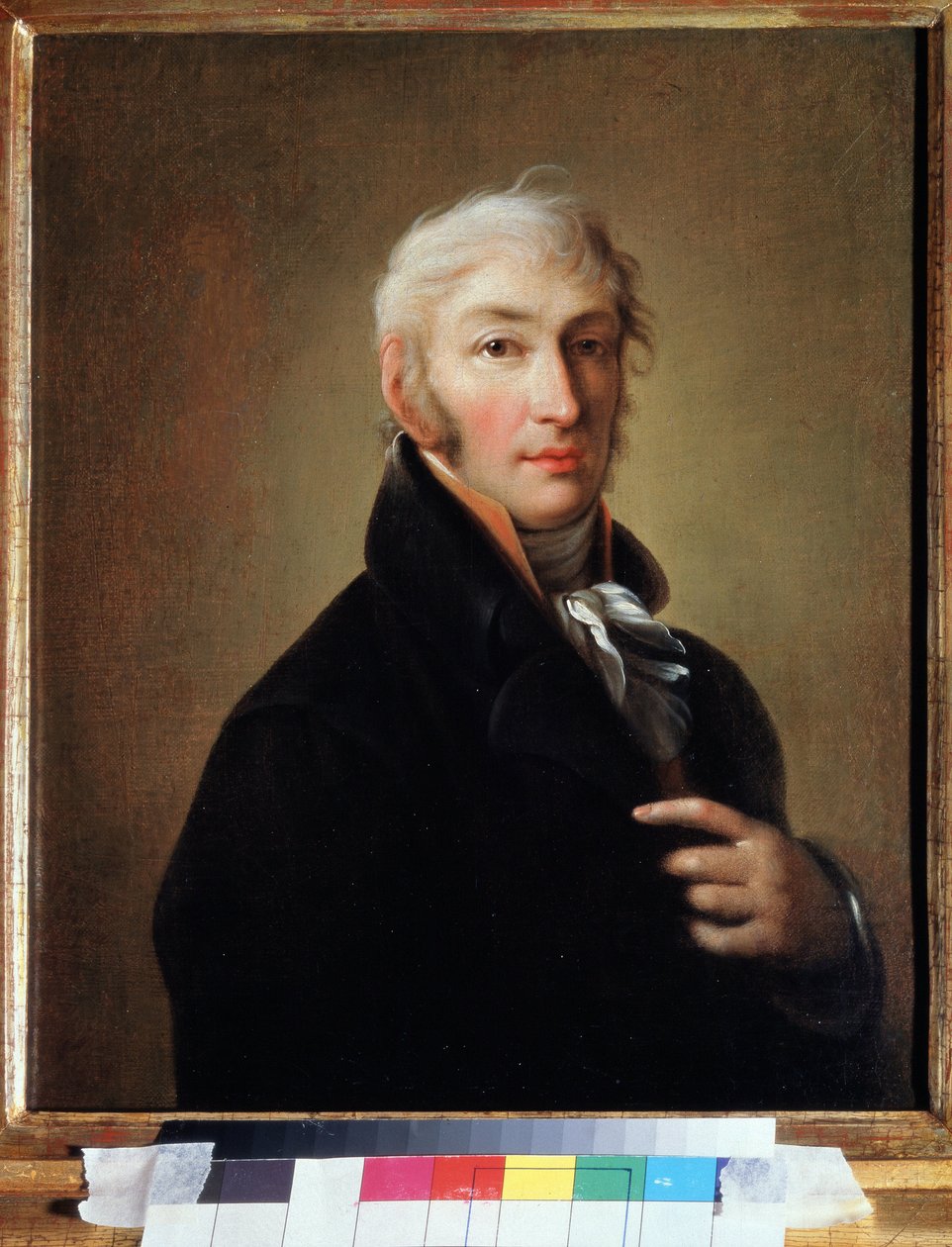 "Nikolaj Karamzine orosz író és történész (1766-1826) portréja" Giovanni Battista Damon Ortolani (1750-1810 körül) festménye 1805 A. Puskin Emlékmúzeum Szentpétervár alkotó: Giovanni Battista Ortolani Damon