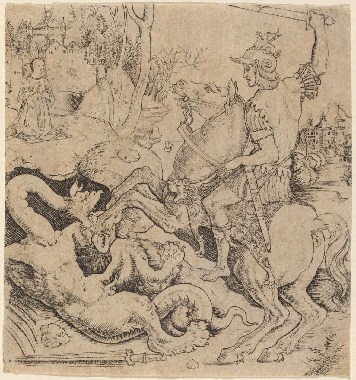 Szent György és a sárkány alkotó: Giovanni Battista Palumba