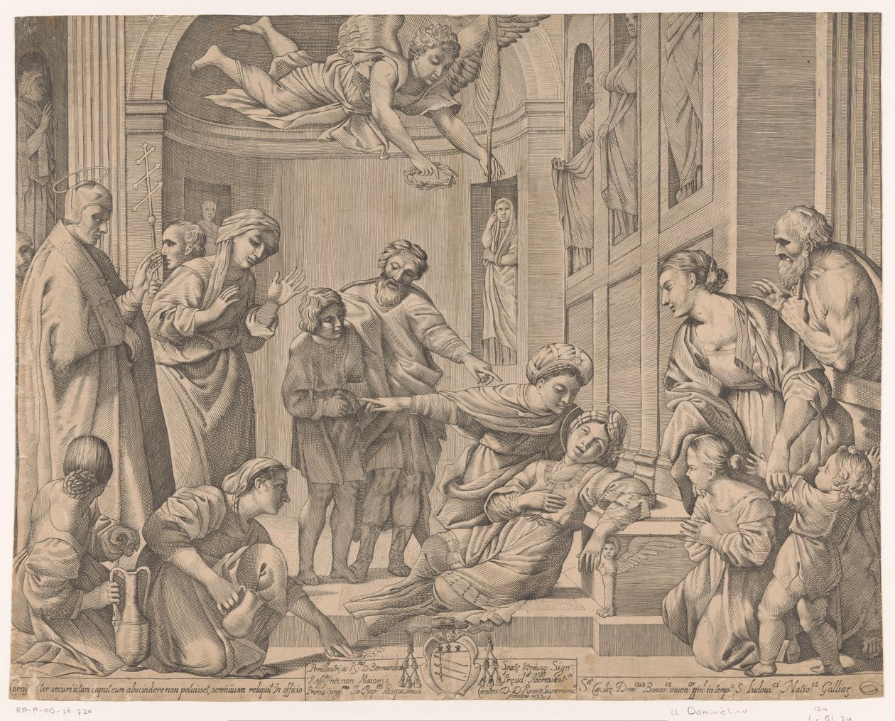 Szent Cecília halála alkotó: Giovanni Battista Pasqualini