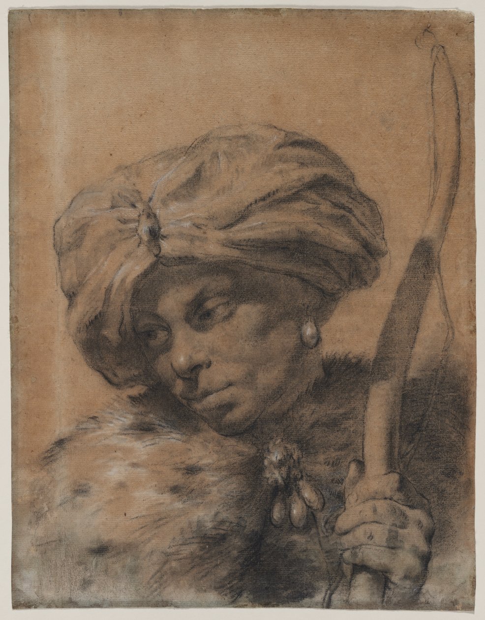 Íjász turbános fejdísszel alkotó: Giovanni Battista Piazzetta